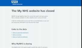 
							         My NHS - Home page								  
							    