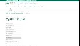 
							         My OHIO Portal | Ohio University								  
							    