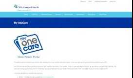 
							         My OneCare – LakeWood Health Center								  
							    