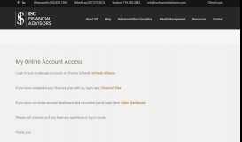 
							         My Online Account Access | ISC Financial Advisors								  
							    