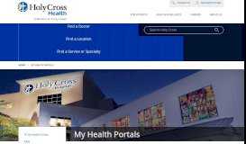 
							         My Patient Portals | Holy Cross Hospital								  
							    