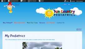 
							         My Pediatrics - Land O'Lakes — Sun Country Pediatrics								  
							    