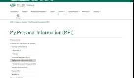 
							         My Personal Information (MPI) | Ohio University								  
							    