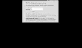 
							         My PIA / Student Account Access - Authentication Required								  
							    