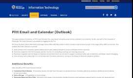 
							         My Pitt Email (Microsoft Office 365 Email) | University of Pittsburgh								  
							    