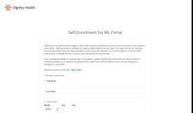 
							         My Portal - Self-Enrollment - Patient Portal								  
							    