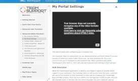 
							         My Portal Settings - Customer Support Software Documentation - 1								  
							    