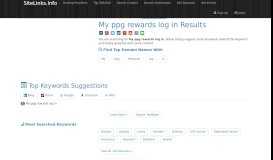 
							         My ppg rewards log in Results For Websites Listing								  
							    