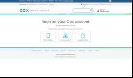 
							         My Profile Registration | Cox Communications								  
							    
