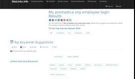 
							         My promedica org employee login Results For Websites Listing								  
							    