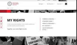
							         My Rights | Chicago Teachers Union								  
							    
