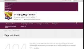 
							         My School Website - Dungog High School								  
							    