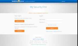 
							         My Security First | Customer Portal - Security First Insurance								  
							    