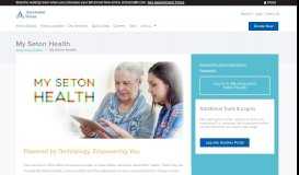 
							         My Seton Health Login Page - Seton.net								  
							    