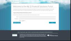 
							         My SJ Financial Solutions Portal : Please sign in								  
							    