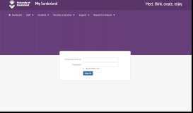 
							         My Student Account and Password - My Sunderland - The University ...								  
							    