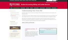 
							         My Student Account - Rutgers Student Accounting - Rutgers University								  
							    