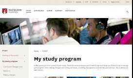 
							         My study program - Student Portal								  
							    