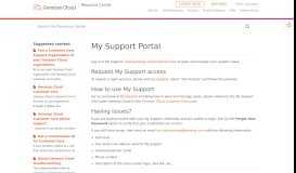 
							         My Support Portal - PureCloud Resource Center								  
							    