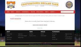 
							         My Team - Cooperstown Dreams Park								  
							    