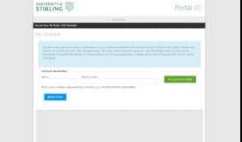 
							         My Timetable - University of Stirling Portal								  
							    