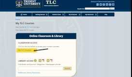 
							         My TLC Portal | Trident Student Support								  
							    