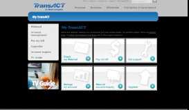 
							         My TransACT - Customer Centre | TransACT								  
							    