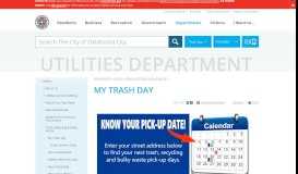 
							         My Trash Day | City of OKC - OKC.gov								  
							    