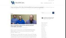 
							         My UKHealthCare patient portal Archives - HealthMatters								  
							    