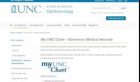 
							         My UNC Chart - Electronic Medical Records | Department of ...								  
							    