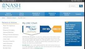 
							         My UNC Chart - Nash UNC Health Care								  
							    