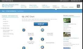 
							         MY UNC Chart - UNC Physicians Network								  
							    