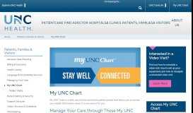 
							         My UNC Chart Video Library - UNC Health Care								  
							    