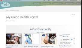 
							         My Union Health Portal Terre Haute, Indiana (IN), Union Health								  
							    