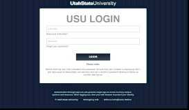 
							         My USU - Utah State University								  
							    