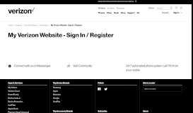 
							         My Verizon Website - Sign In / Register | Verizon Wireless								  
							    