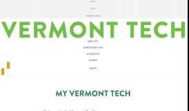 
							         My Vermont Tech | Vermont Tech - Vermont Technical College								  
							    