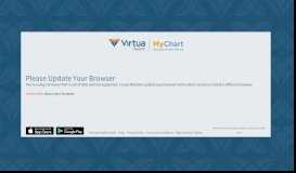 
							         My Virtua - Signup Page - My Virtua - Login Page								  
							    