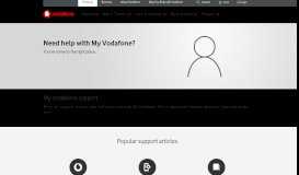 
							         My Vodafone Support | Vodafone Australia								  
							    