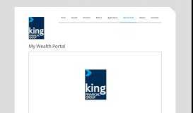 
							         My Wealth Portal | King Financial Group								  
							    