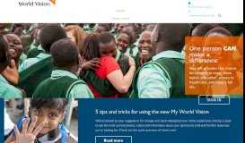 
							         My World Vision Home Page | World Vision								  
							    