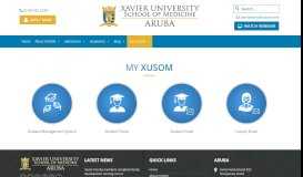 
							         My XUSOM | Xavier University School of Medicine Aruba - Caribbean								  
							    