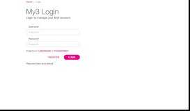 
							         MY3 | Login And Manage Your Three Account Online								  
							    