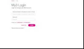 
							         MY3 | Login And Manage Your Three Account Online - Three.ie								  
							    