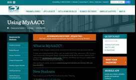 
							         MyAACC - Anne Arundel Community College								  
							    