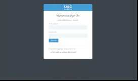 
							         MyAccess Sign On - UNC Health Care								  
							    
