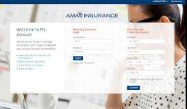 
							         MyAccount - AMA Insurance								  
							    