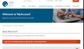 
							         MyAccount - Charities Regulator								  
							    