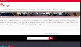 
							         myAccount is Unavailable | Entergy | We Power Life								  
							    