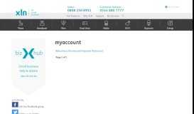 
							         MyAccount - | XLN - for small business								  
							    